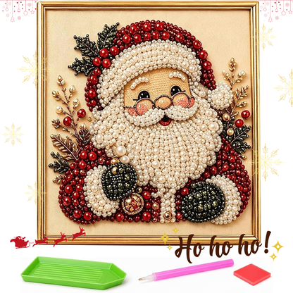 Cuadro Navideño de Perlas