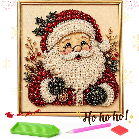 Cuadro Navideño de Perlas