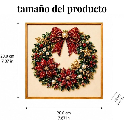Cuadro Navideño de Perlas